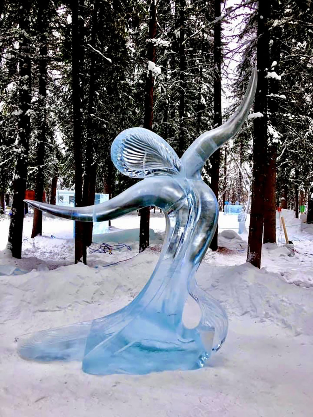 2021 World Ice Art Championships Fairbanks Ice Park